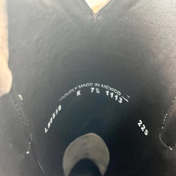 Lane EMMA JANE Womens Cowboy Boots 7.5 Latte Suede Western Cowgirl Mid Calf Tall - Picture 10 of 12